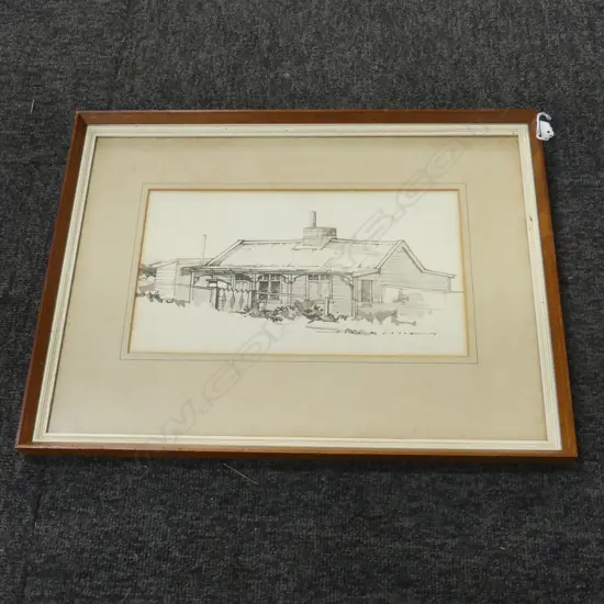 (24647) ALAN D. COOKE, COTTAGE DRAWING INK & WASH '71 170x290mm