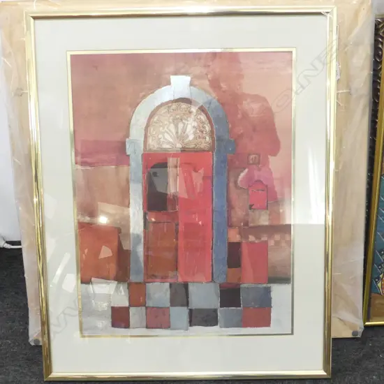 ROSINA WACHTMEISTER (GERMAN b.1945) 'LA PORTE ROUGE' PRINT 600x455mm