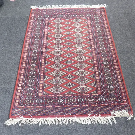 HAND KNOTTED WOOL PILE RUG 1400x950mm