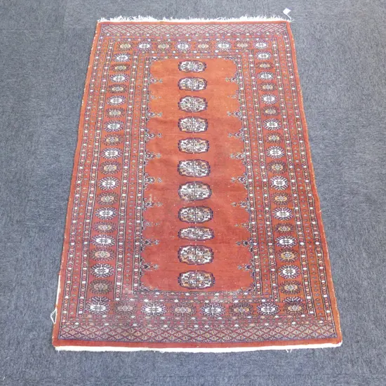 HAND KNOTTED WOOL PILE RUG 1430x950mm