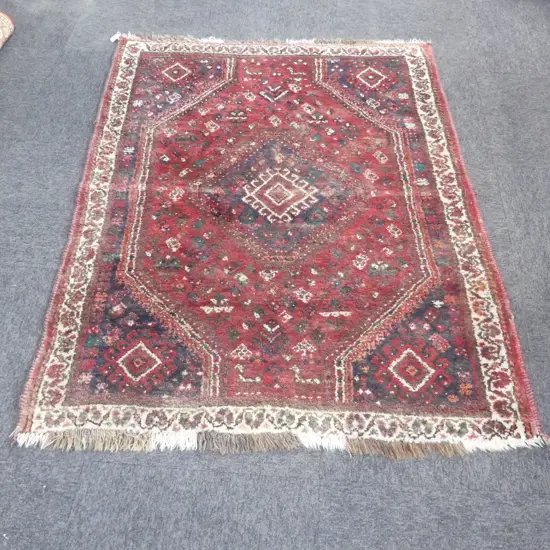 HAND KNOTTED ALL WOOL RUG 1150x1500mm