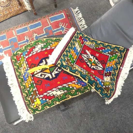 PR SMALL HAND KNOTTED ALL WOOL MATS 600x480mm