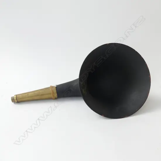 OLD WOODEN GRAMOPHONE HORN 'LITTLE SPITFIRE' IN ORIG COND. L.410mm