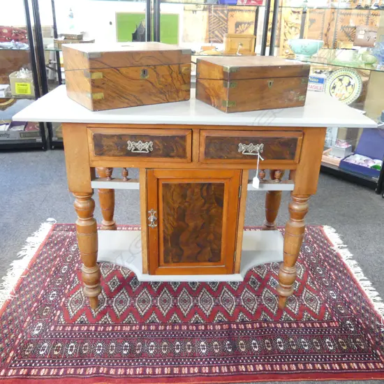 PAINTED EDWARDIAN WASH STAND 1070x455x765mm