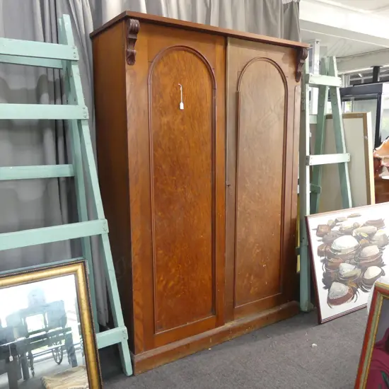 COLONIAL BURR VENEER WARDROBE 1360x520x1950mm