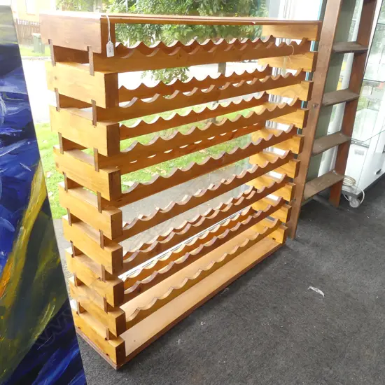 WOODEN WINE RACK 1200x290x1190mm
