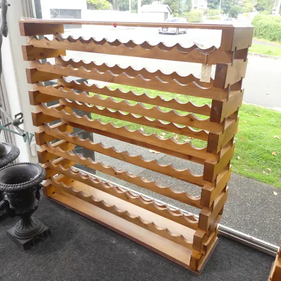 WOODEN WINE RACK 1200x290x1190mm