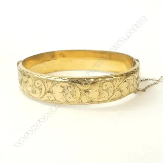 ANTIQUE ROLLED GOLD BANGLE