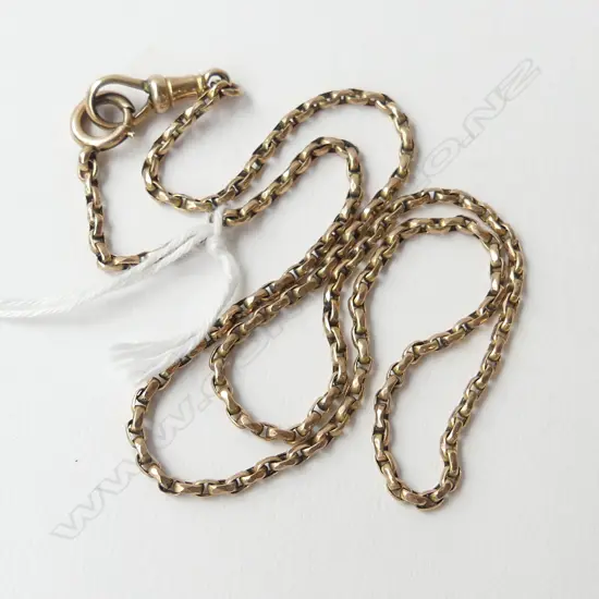 c1900 9ct GOLD NECK CHAIN L.440mm 6.7gms