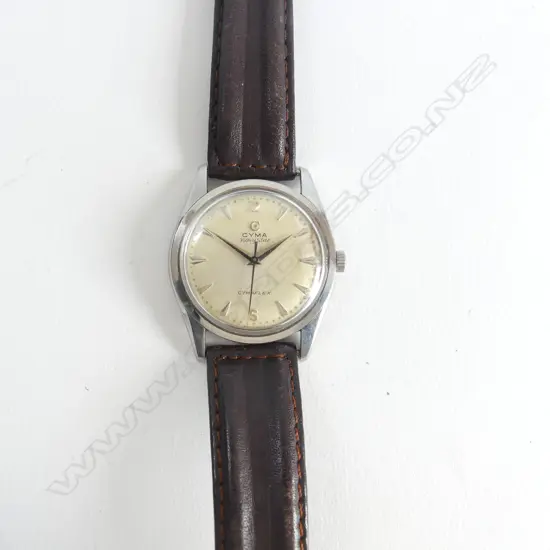 VINTAGE CYMA 'NAVYSTAR' GENTS WRISTWATCH apparently running