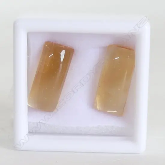 PR CITRINE CABOCHONS LIGHT YELLOW COLOUR 11CT 14MM BY6.5MM PRE CUT FOR SETTING