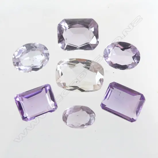15CT 7 MIXED AMETHYST LOOSE STONES