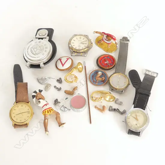 ASST. WRIST WATCHES + SOLDIERS