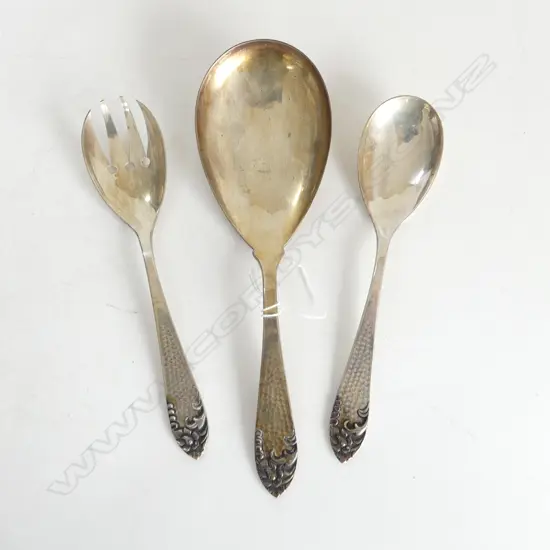 3 800 SILVER SERVING SPOONS 251gms *NOW BZ656-1*