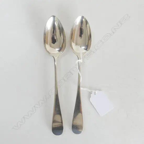 PR STG SILVER DESSERT SPOONS, EDINBURGH 1797 57gms
