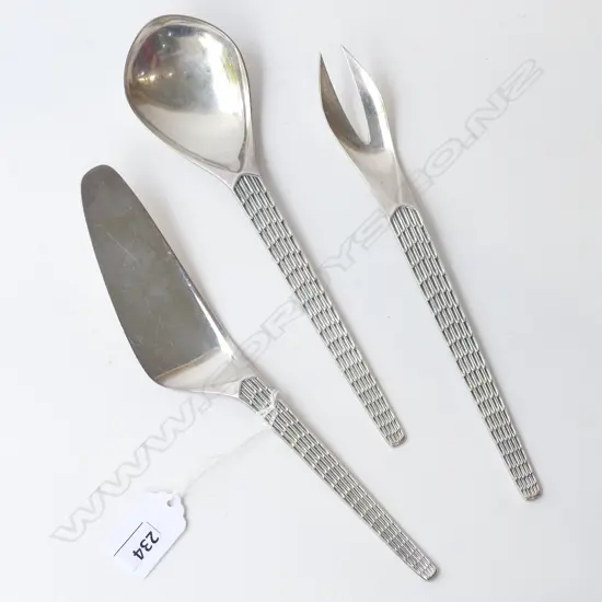 3 PCES 830 SILVER CUTLERY 179gms