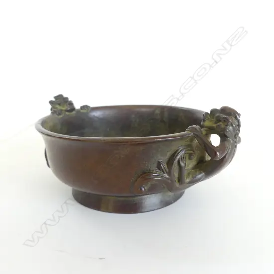 BRONZE ORIENTAL CENSER 90mm dia