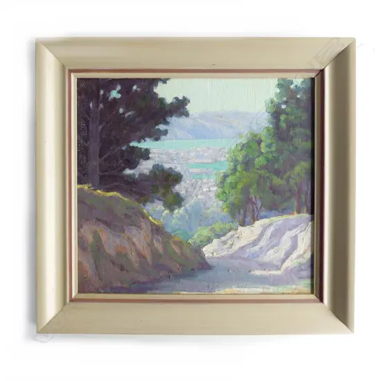 F A PRICE, WELLINGTON, OIL ON BOARD, SIGNED, 240 x 265mm