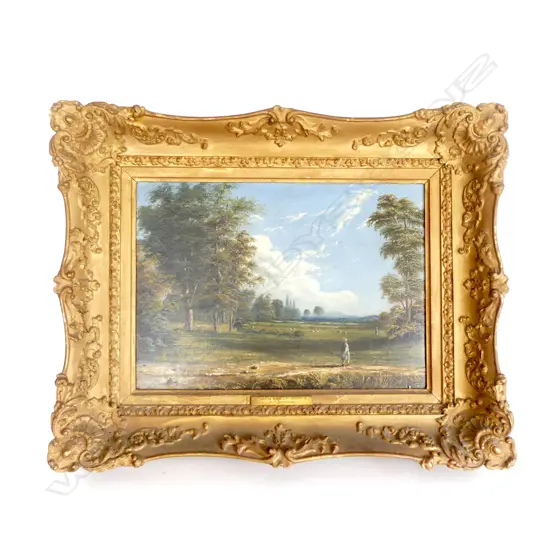 B. F. SMYTHE 'WALTHAMSTOW MARSHES NR. SHOOTERS HILL' VICTORIAN OIL ON CANVAS 245x340mm