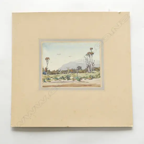 MARJORIE NAYLOR W/C 'RATA-WESTPORT'. 125 x 165mm. Signed. Signed & entitled on reverse.