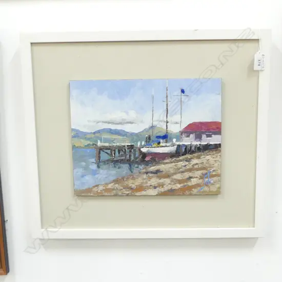 JOHN CALDWELL 'MAPUA' OIL ON BOARD 235x300mm