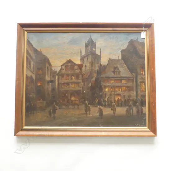 YU HALIN 19THc DUTCH OIL CITY AT NIGHT 520 X 655