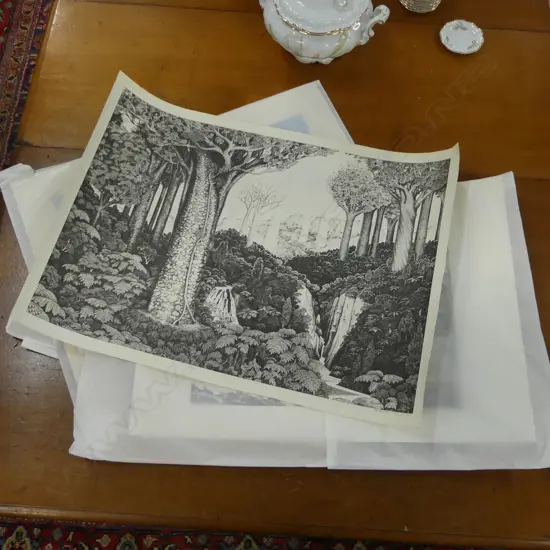 FOLIO OF LARGE UNFRAMED PRINTS