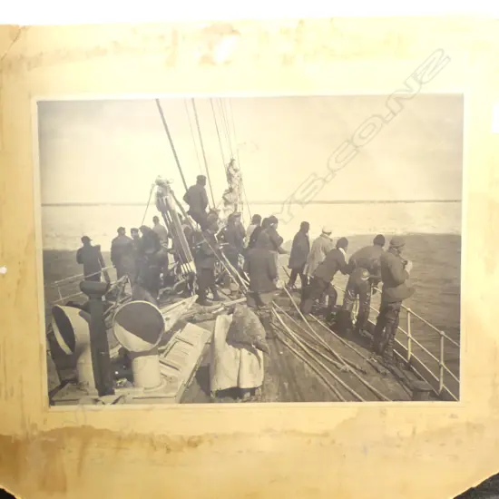 SIGNED VINTAGE PHOTO  ANTARCTICA LARGE FORMAT H340 W610MM