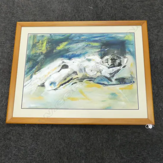 SHEILA MCDOUGALL (UK NZ b.1959) FEMALE NUDE, ACRYLIC ON PAPER 805x570mm