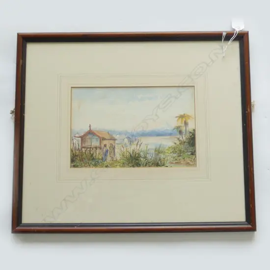 R. W. POWNALL (NZ 1839-89) 'PAH WAITARA' WC 155x240mm