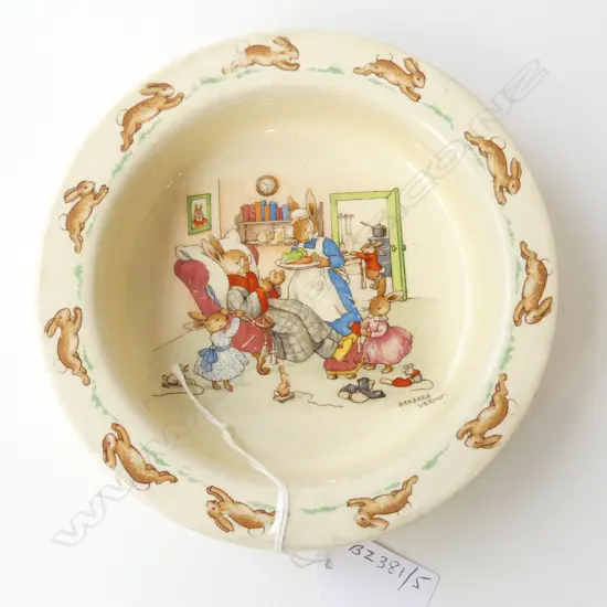 ROYAL DOULTON BUNNYKINS CHILD’S BOWL SIGNED BARBARA VERNON