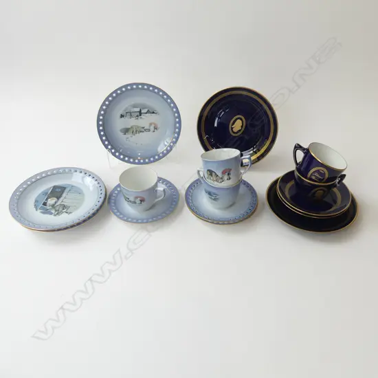 5 TRIOS: 3 ROYAL COPENHAGEN, PR B&G