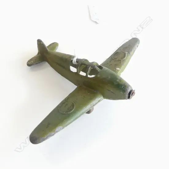 VINTAGE TIBK-E SPITFIRE FIGHTER 31 91041 metal PLANE no propeller L.82mm