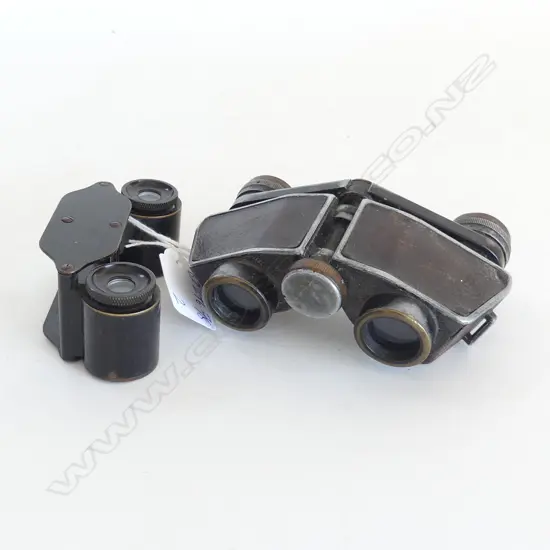 TWO UNUSUAL WWII BINOCULARS,  ZEISS &  SMALLER BUSCH MADE 