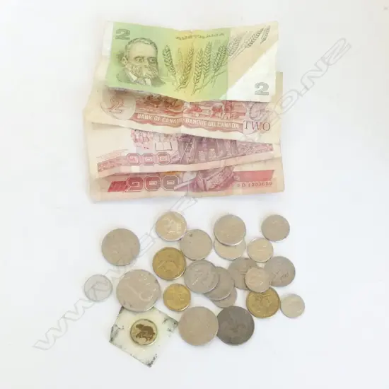 ASST. WORLD NOTES & COINS