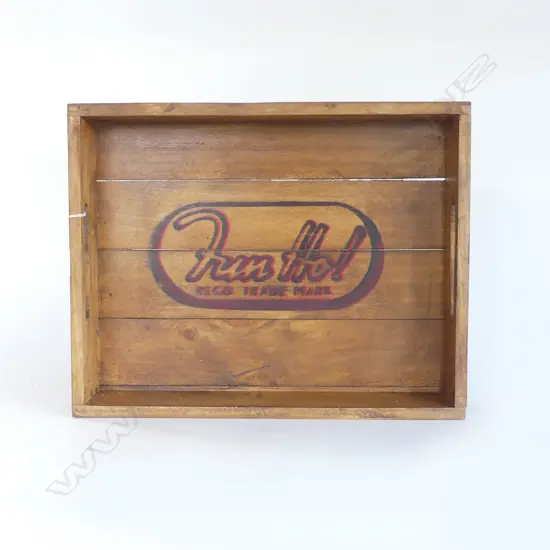 WOODEN TRAY w. FUN HO STENCIL 440x350mm