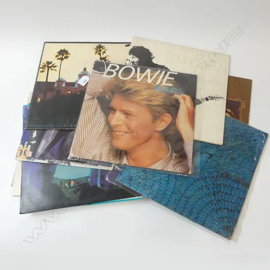 14 ASST. RECORDS; BOWIE, DYLAN ETC