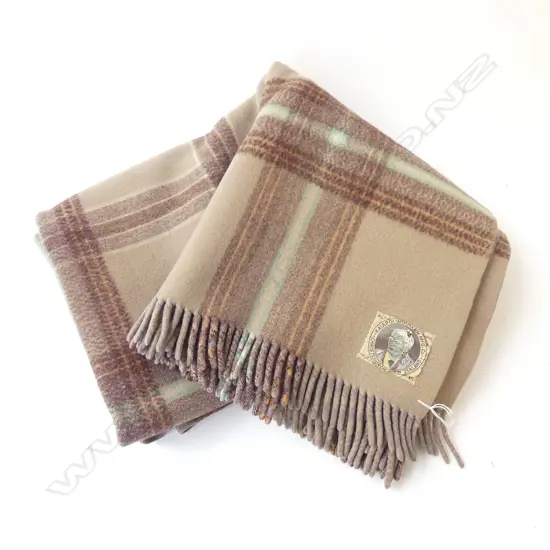 KAIAPOI WOOLLEN MFG. CO. BLANKET, MAORI CHIEF LABEL