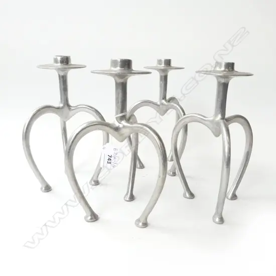 4 STEPHANE RONDEL CANDLESTICKS H.215mm