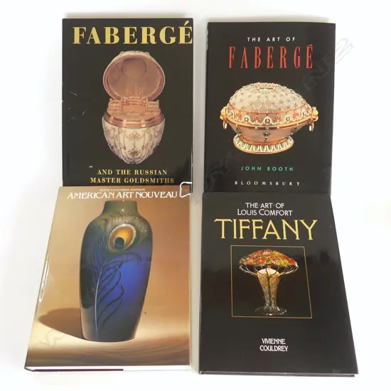 4 REF. BOOKS; 2 FABERGE, TIFFANY & AMERICAN ART NOUVEAU