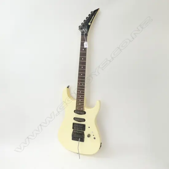 JAPANESE LAW SUIT ERA 'GRECO-GUITAR' ELECTRIC cream lacquered body w whammy bar