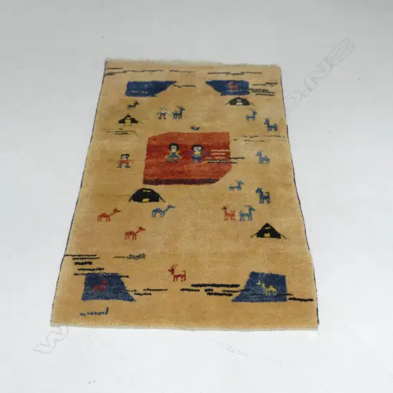GABBEH RUG, ALL WOOL PILE 1450x950mm