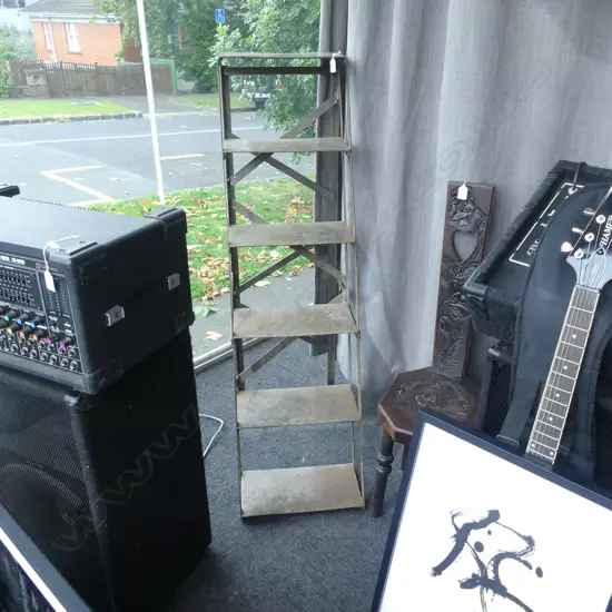 INDUSTRIAL 6 STEP METAL FOLDING LADDER