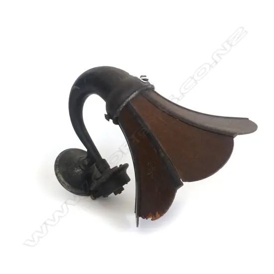 OLD LARGE ' AMLION' BRAND WOODEN GRAMAPHONE WITH REPRODUCER. 250X270X360mm