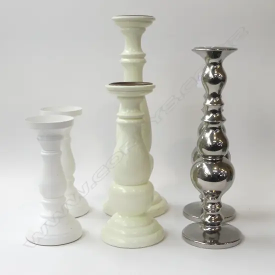 3 PRS CANDLEHOLDERS H.400mm