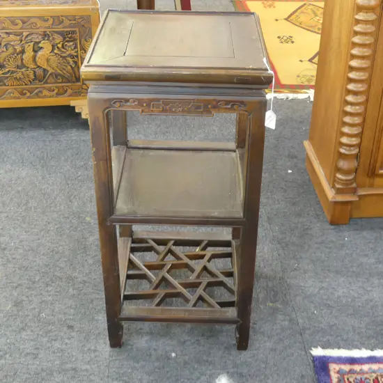 ORIENTAL SIDE TABLE 375x375x760mm