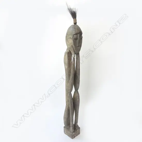 CARVED WOODEN AFRICAN FIGURE H.1000mm