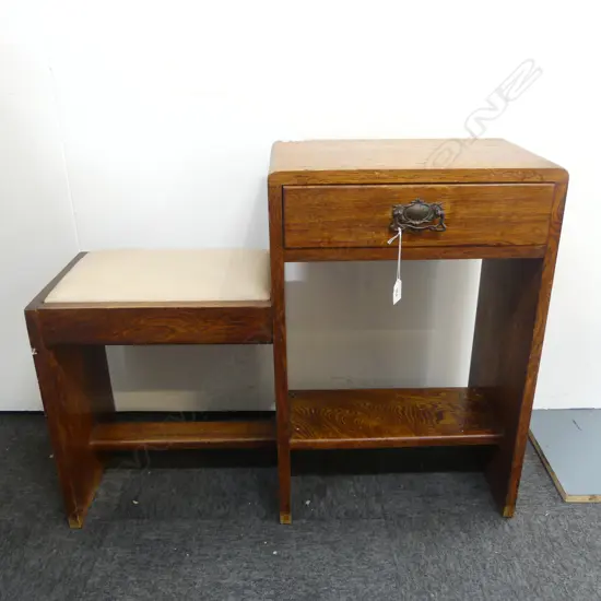 DECO OAK TELEPHONE TABLE W.805mm