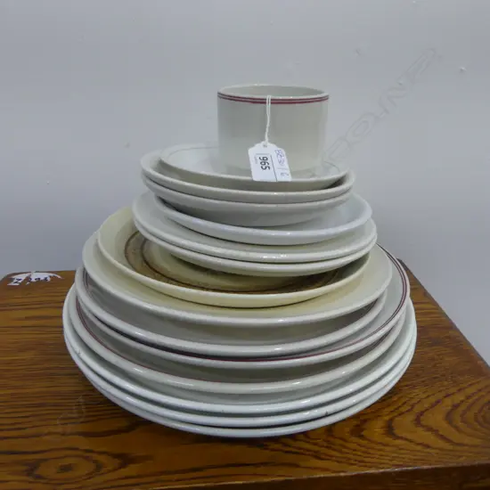 ASST. CRESTED HOTEL PLATES; CROWN LYNN ETC