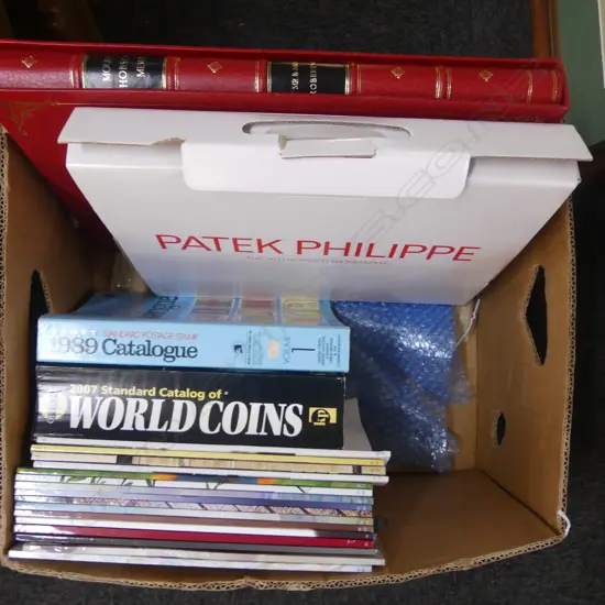 PATEK PHILIPPE MAGAZINES, AUTHORIZED BIOGRAPHY, STAMP CATALOGUES